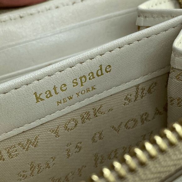 Kate Spade Golden Leather Zip Around Mini Wallet / Card Case - Picture 5 of 9